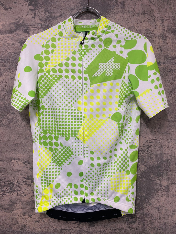 JI975 アソス assos Erlkoenig SS Jersey 半袖 サイクルジャージサイクルジャージ 白黄緑 S