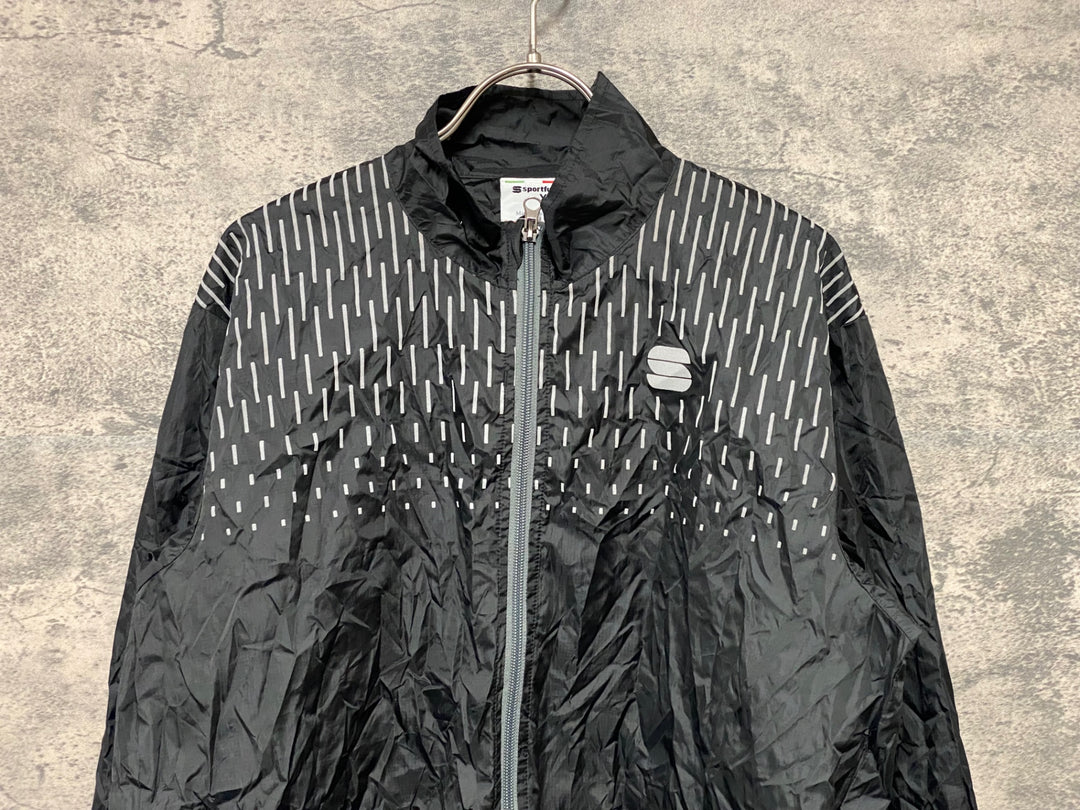 KD153 スポーツフル sportful 長袖 ウィンドブレーカー 黒 XL