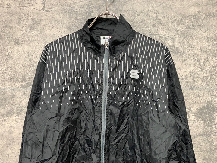 KD153 スポーツフル sportful 長袖 ウィンドブレーカー 黒 XL
