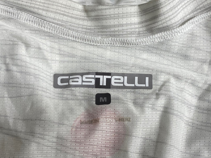 JU580 カステリ CASTELLI 半袖 サイクルジャージ 白 M