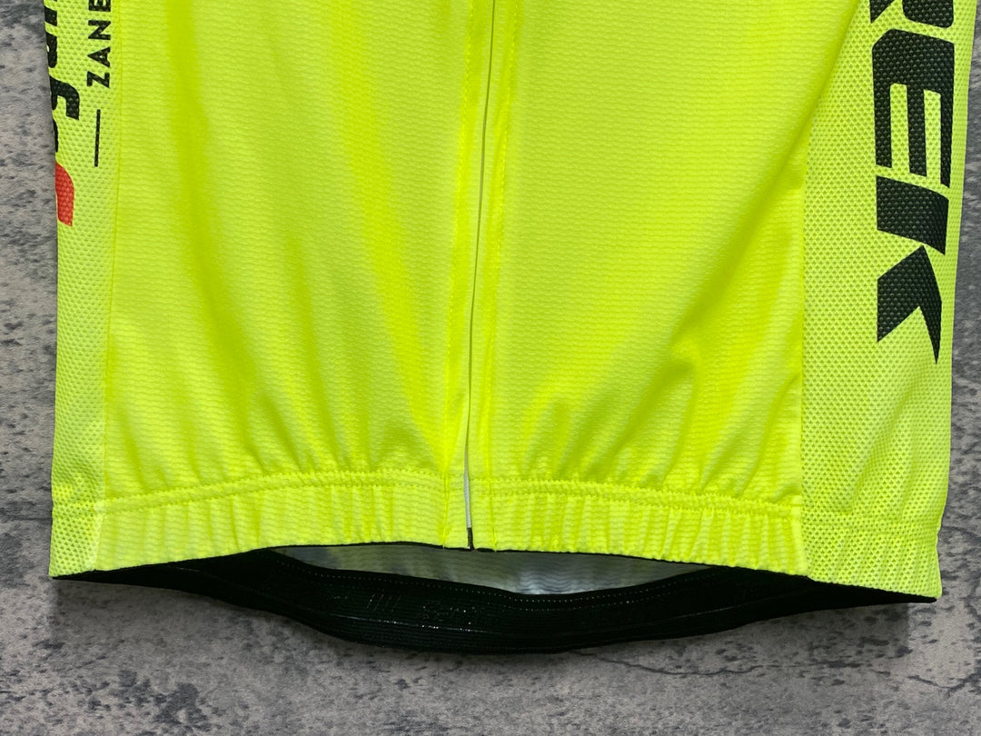 KF179 サンティーニ Santini 半袖 サイクルジャージ 黄 S TREK Segafredo