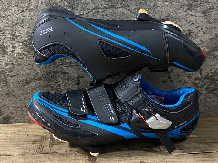 KK242 シマノ SHIMANO RIO7 SH-R107L ビンディングシューズ 黒 EU40 3穴