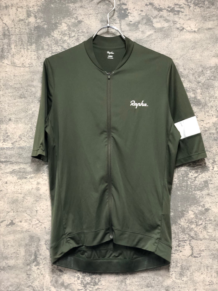 KD856 ラファ Rapha CORE JERSEY 半袖 サイクルジャージ カーキ L