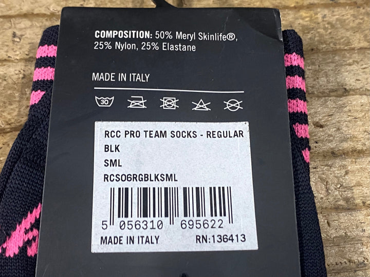 KM988 ラファ Rapha RCC PRO TEAM SOCKS REGULAR 黒 S