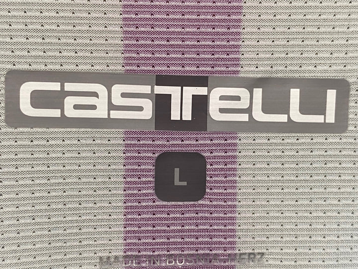 JT817 カステリ CASTELLI 半袖 サイクルジャージ 白 青 緑 L