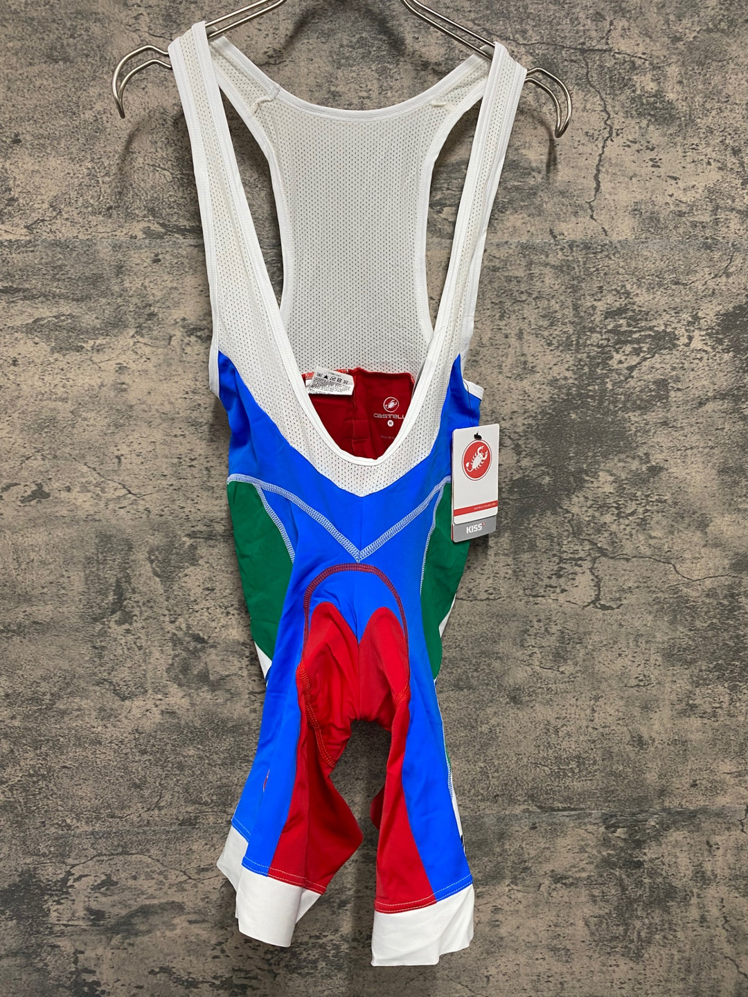 JV534 カステリ CASTELLI ビブショーツ 総柄 M ITALIA Skoda