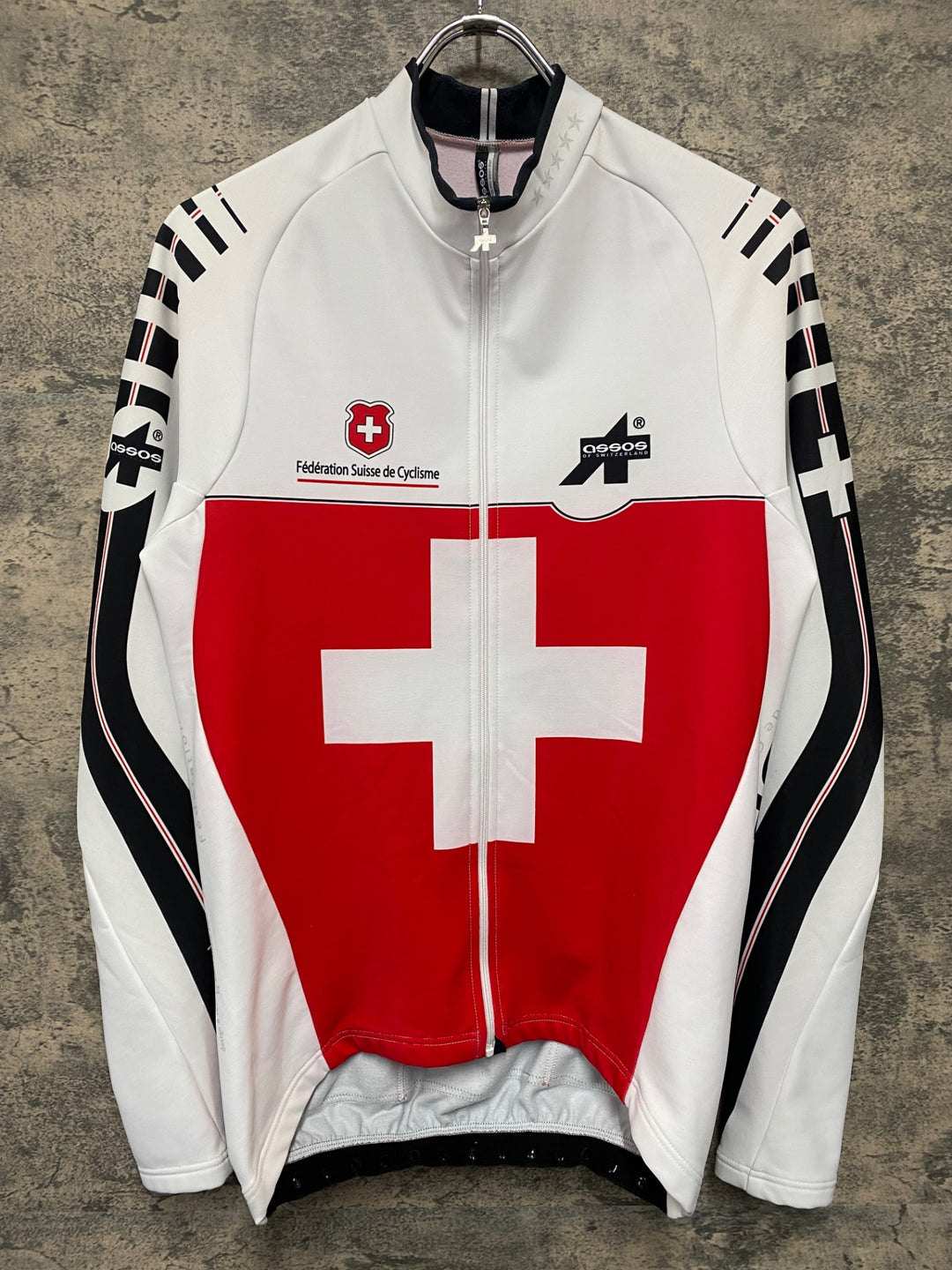JU440 アソス ASSOS 長袖 サイクルジャージ SWISSカラー Lサイズ