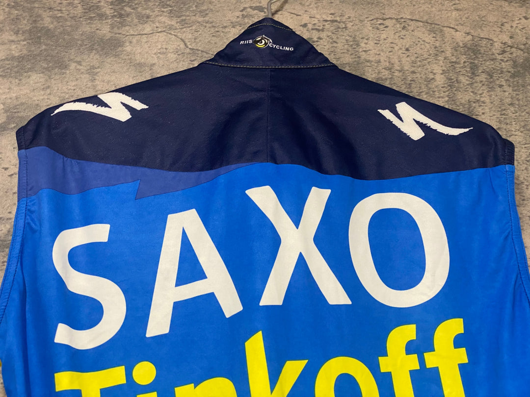KJ777 スポーツフル sportful サイクルベスト 黃 紺 L SAXO BANK