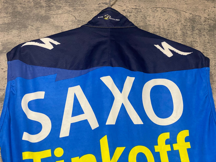 KJ777 スポーツフル sportful サイクルベスト 黃 紺 L SAXO BANK