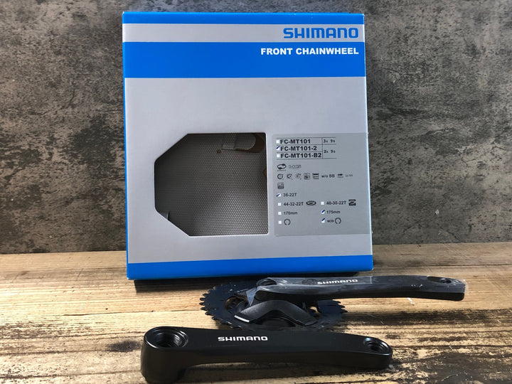 KF758 シマノ SHIMANO FC-MT101-2 クランクセット 175mm 36/22T スクエアテーパー