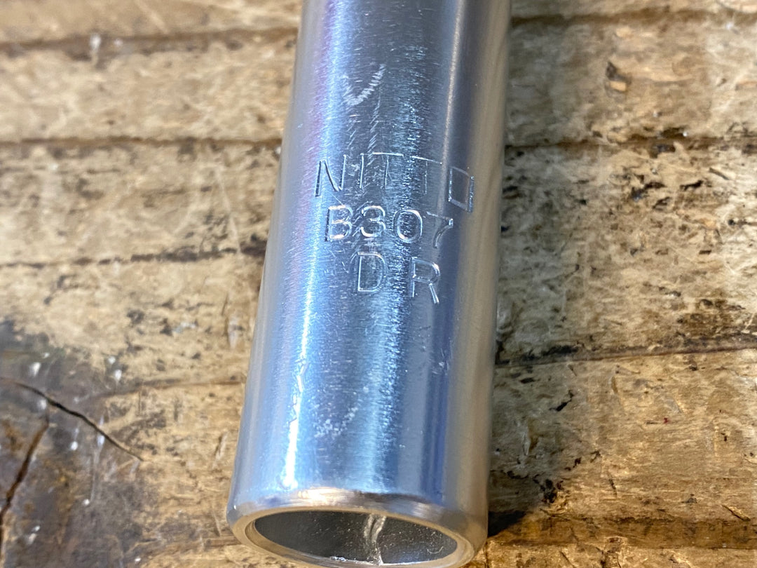 JV096 日東 NITTO B307 セミドロップ ハンドル シルバー 435mm Φ25.4