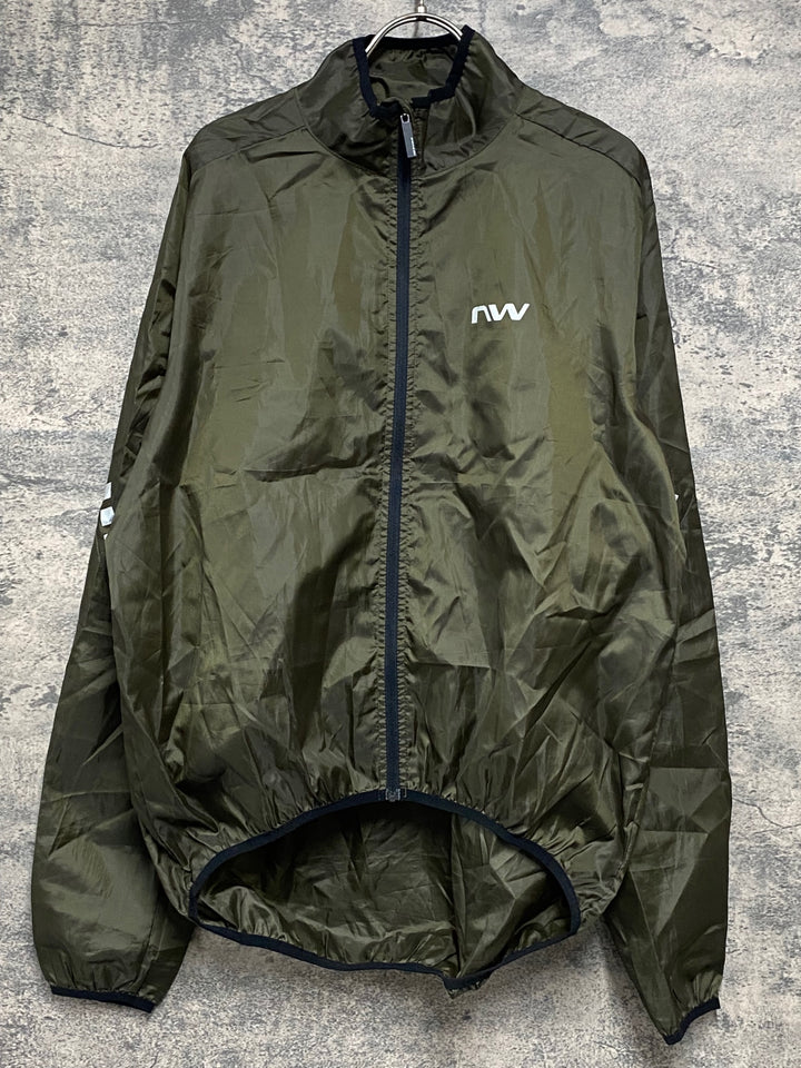 JO644 ノースウェーブ NORTHWAVE VORTEX 2 JACKET 長袖 ウィンドブレーカー カーキ L
