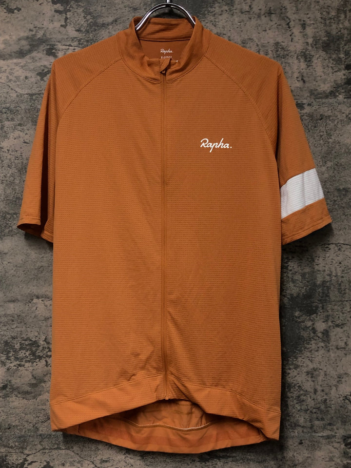 JV756 ラファ Rapha MEN'S CORE LIGHTWEIGHT JERSEY 半袖サイクルジャージ オレンジ XL