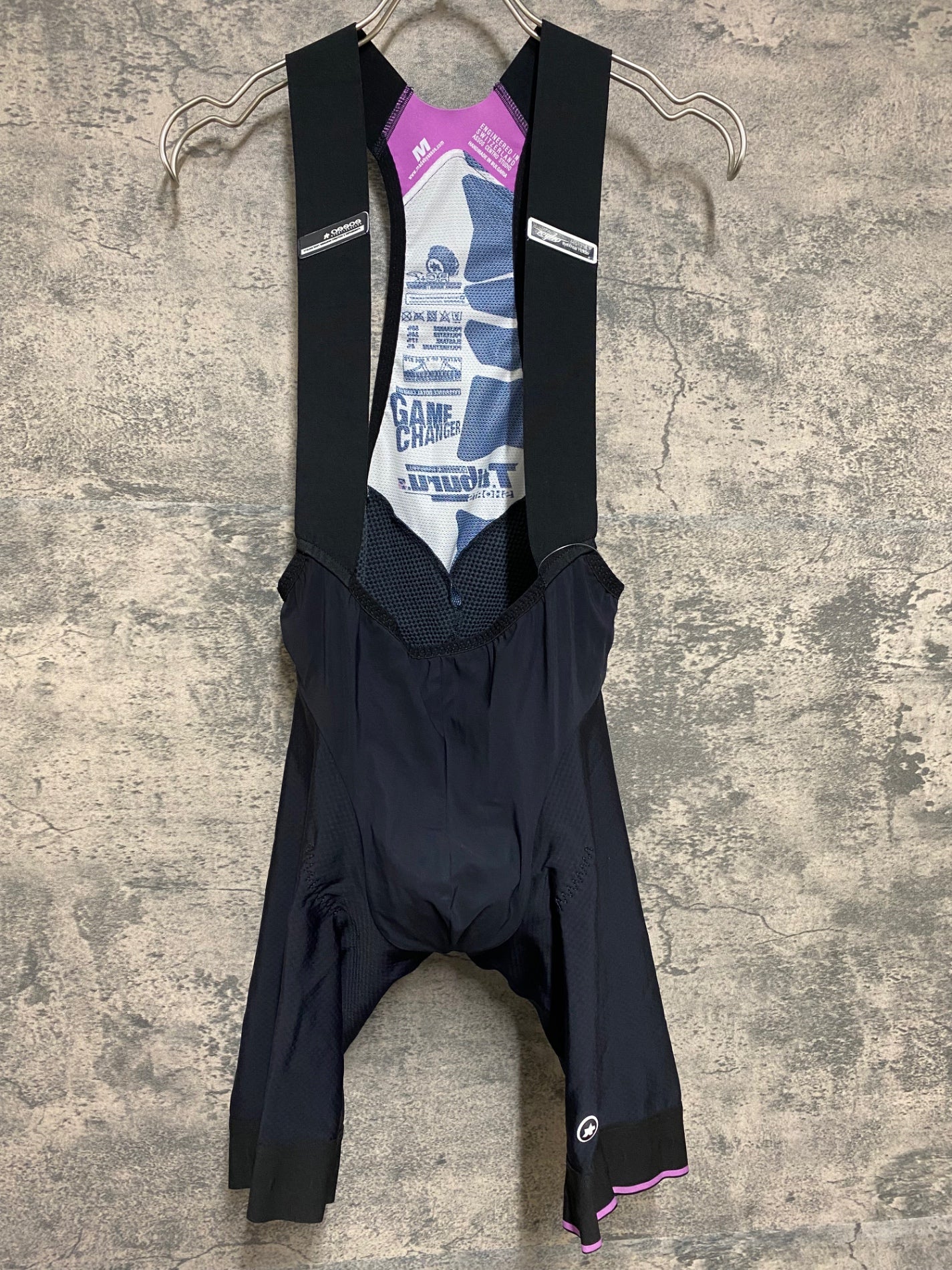 JN728 アソス assos T.Tiburu S7 Bib Shorts ビブショーツ 黒 M 裏起毛