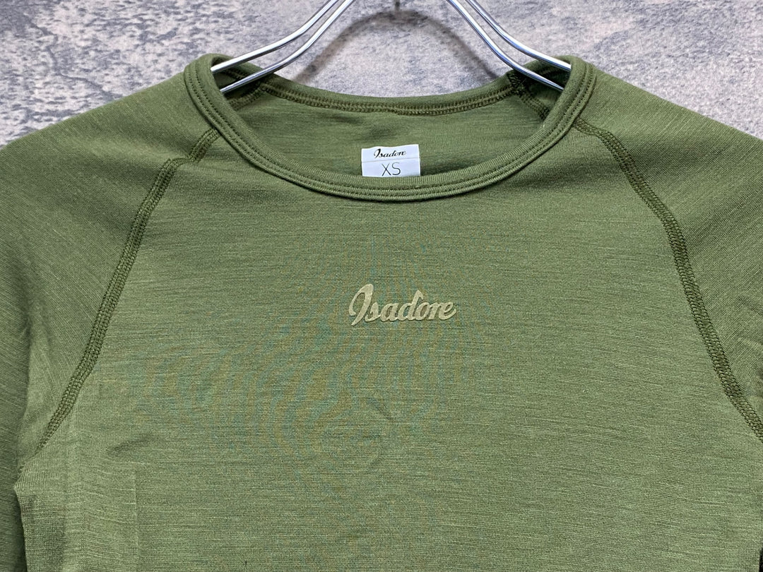 JW771 イザドア Isadore Merino Long Sleeve Baselayer 長袖 ベースレイヤー 黄緑 XS