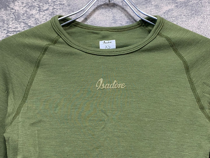 JW771 イザドア Isadore Merino Long Sleeve Baselayer 長袖 ベースレイヤー 黄緑 XS