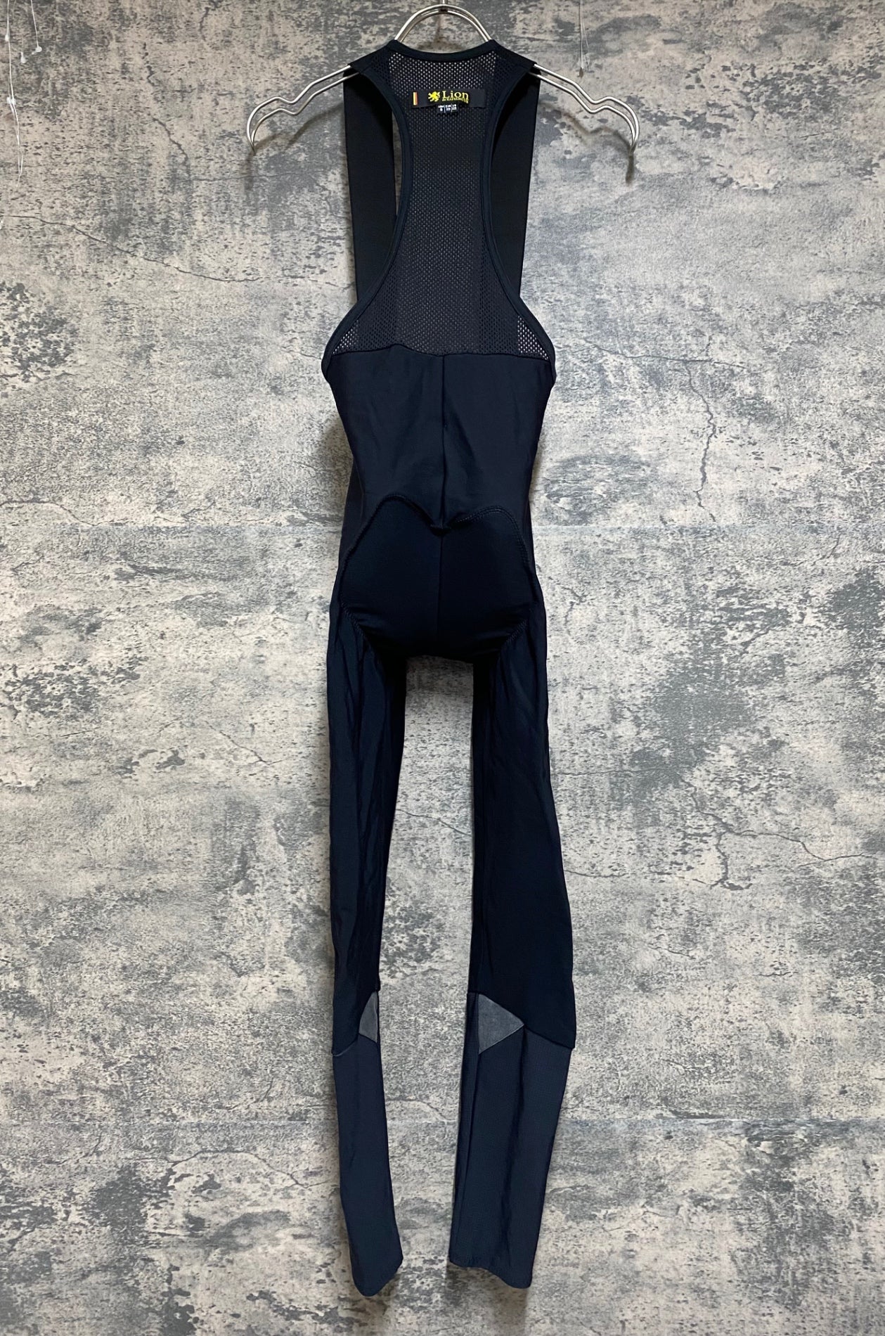 Lion de KAPELMUUR ビブタイツ M ブラック JS170 リオンドカペルミュール Lion de KAPELMUUR ビブタイツ 黒 S 裏