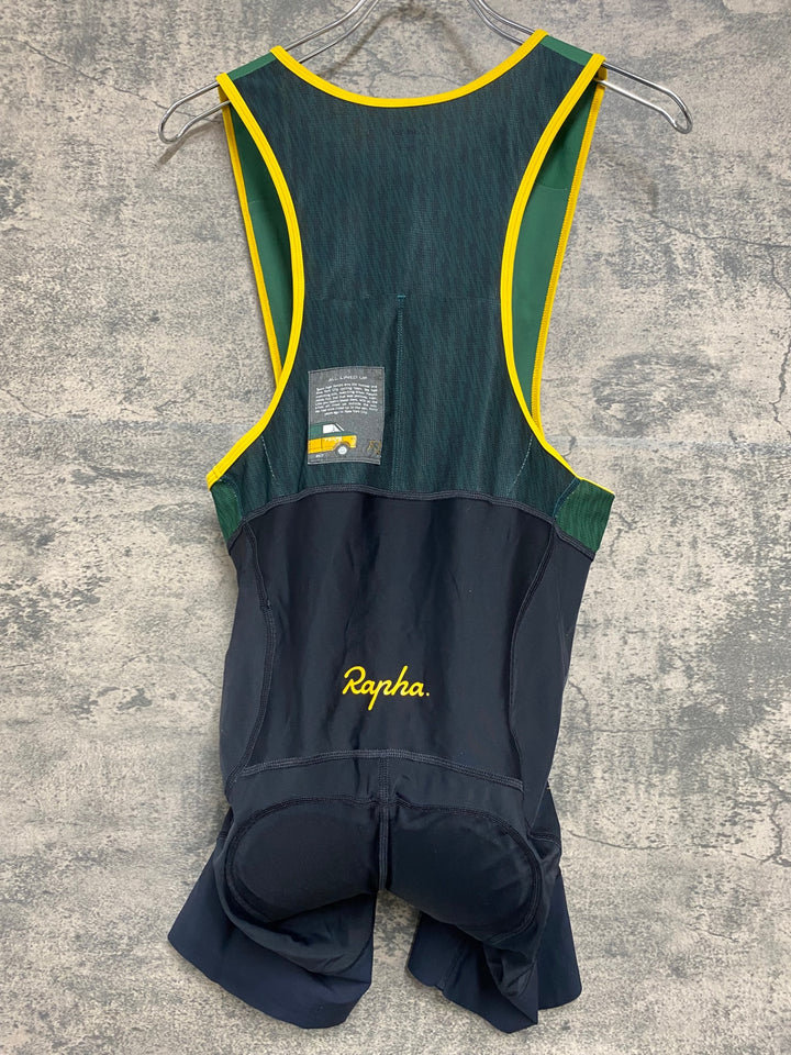 JS655 ラファ Rapha NELSON VAILS BIB SHORTS ビブショーツ 緑 M ※擦れ