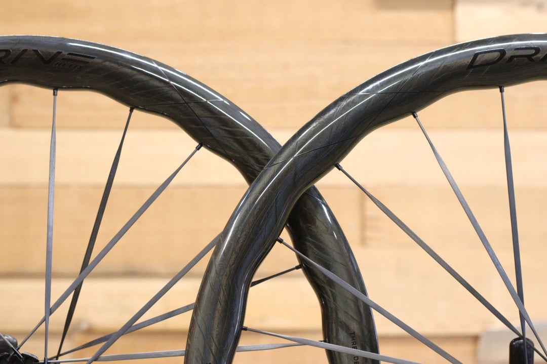 エリートホイールズ ELITE WHEELS ドライブ ヘリックス DRIVE HELIX 46D CS カーボン チューブレスレディ ホイールセット シマノ 12/11S 【立川店】
