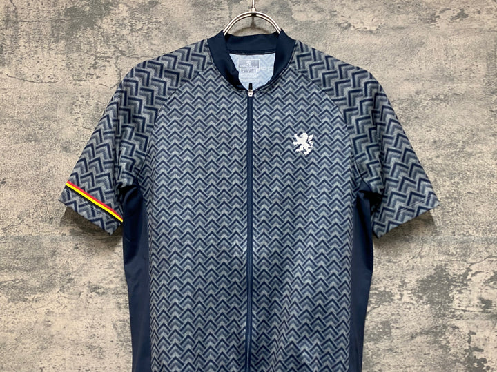 JO551 カペルミュール KAPELMUUR 半袖 サイクルジャージ グレー 鱗柄 M