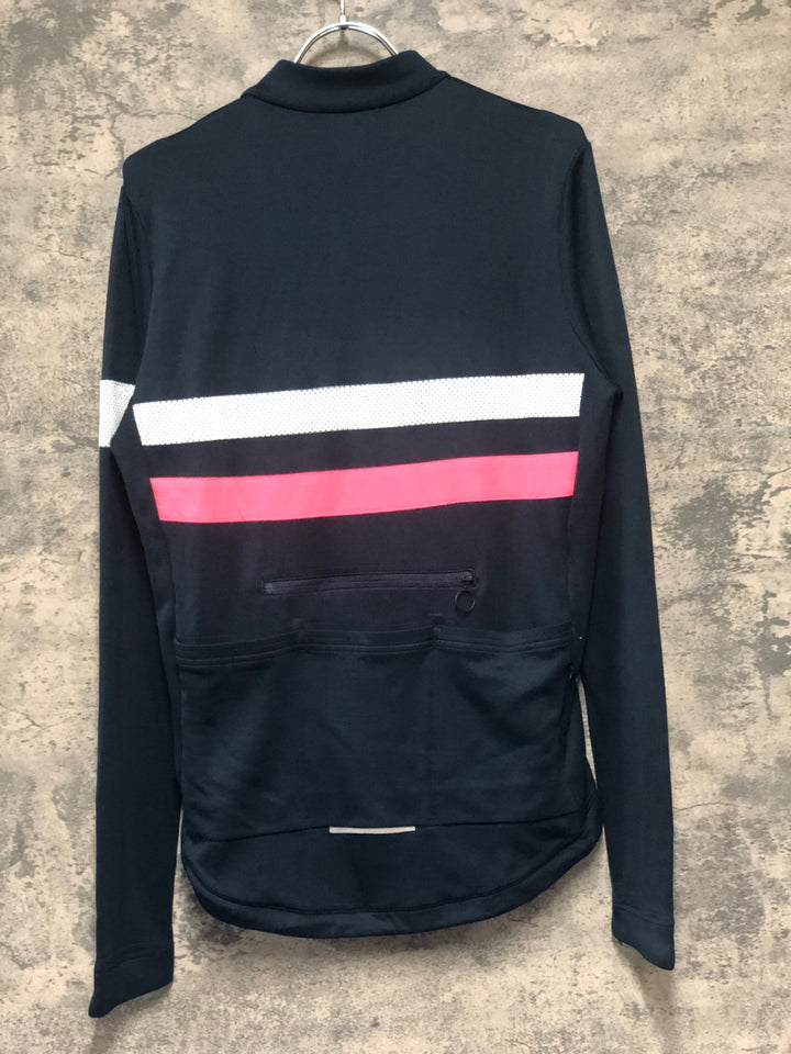 KI982 ラファ Rapha BREVET LONG SLEEVE JERSEY 長袖 サイクルジャージ ネイビー M