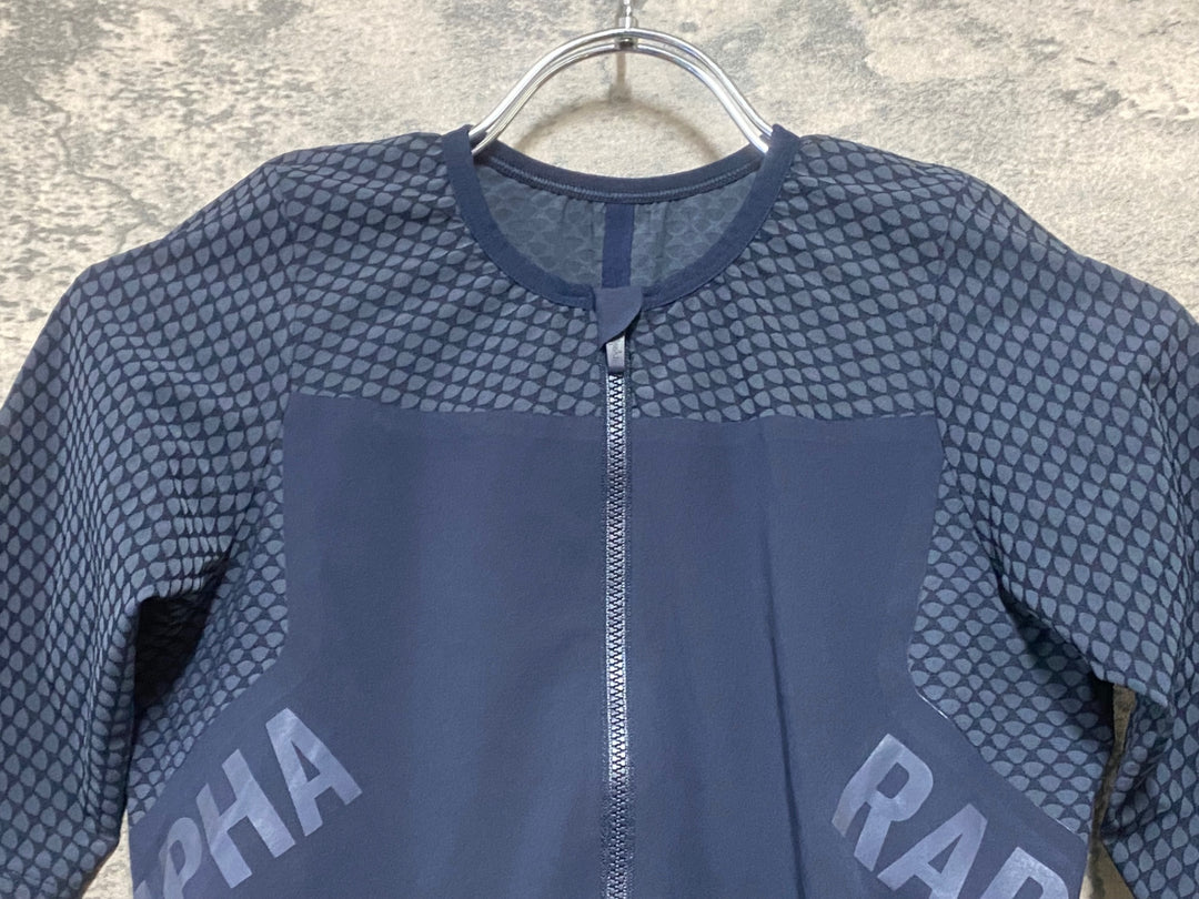 KH943 ラファ Rapha WOMEN'S PRO TEAM CRIT JERSEY 半袖 サイクルジャージ 紺 XS レディース