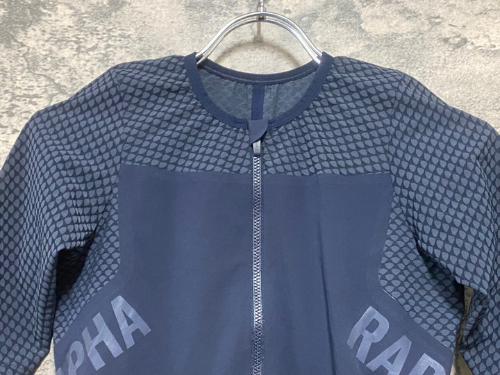 KH943 ラファ Rapha WOMEN'S PRO TEAM CRIT JERSEY 半袖 サイクルジャージ 紺 XS レディース