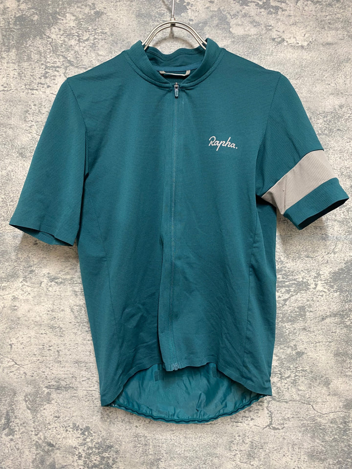 JM331 ラファ Rapha FLYWEIGHT JERSEY 半袖 サイクルジャージ 緑 XS