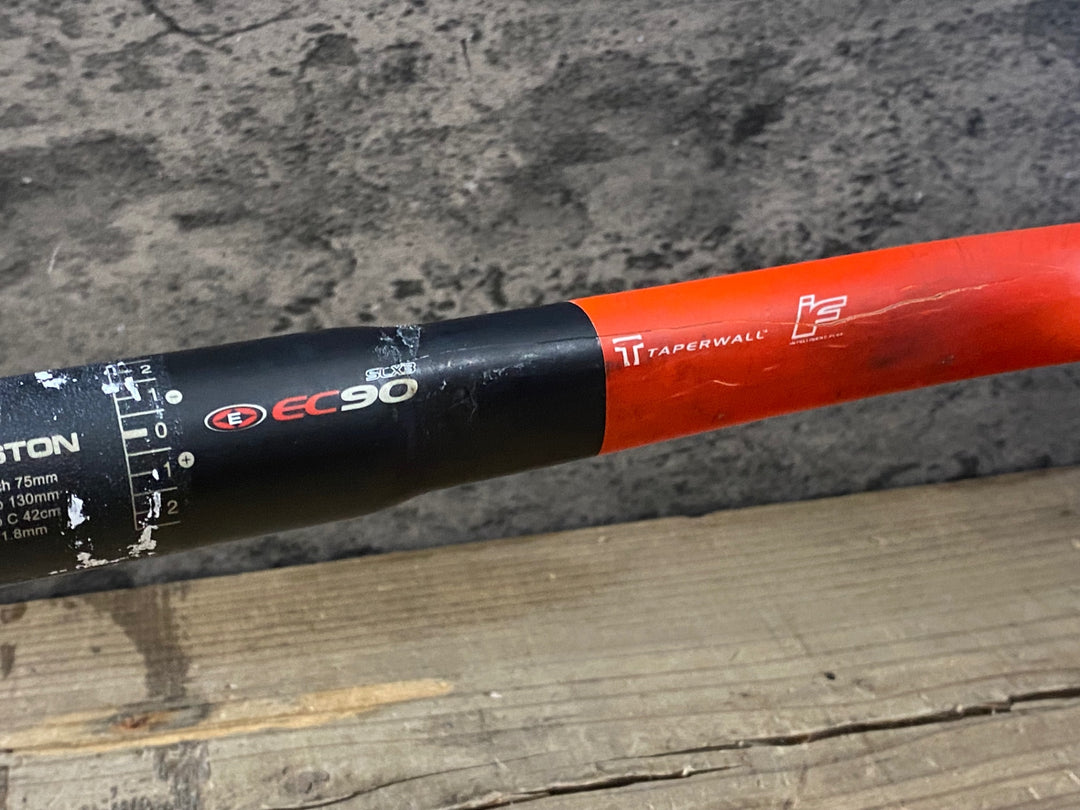 KR182 イーストン EASTON EC90 SLX3 カーボン ドロップハンドル 赤 黒 エンドC-C420mm