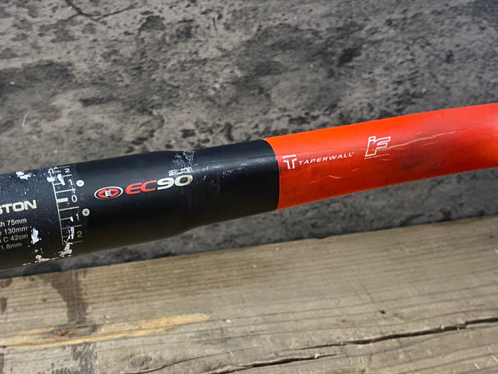 KR182 イーストン EASTON EC90 SLX3 カーボン ドロップハンドル 赤 黒 エンドC-C420mm