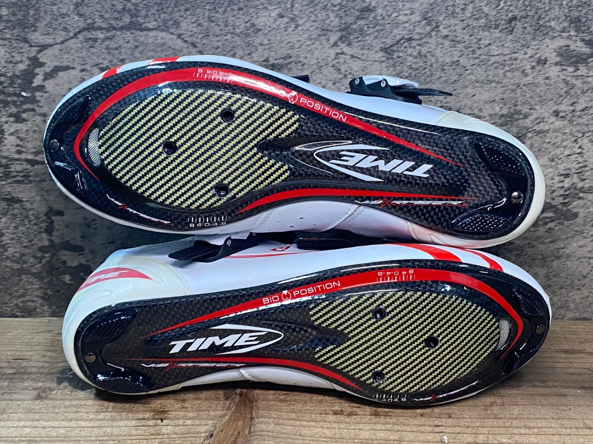 JR489 タイム TIME ULTEAM RS CARBON ビンディングシューズ 白 EU41.5