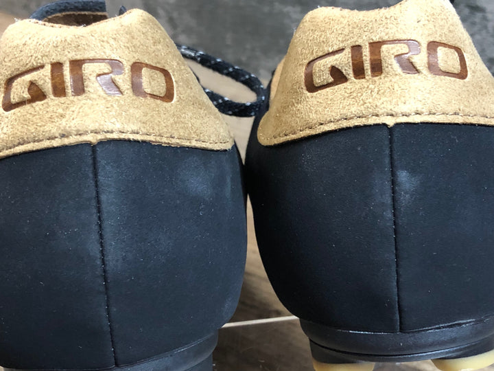 JX478 ジロ GIRO REPUBLIC ビンディングシューズ 2穴 レース 黒 茶 EU45