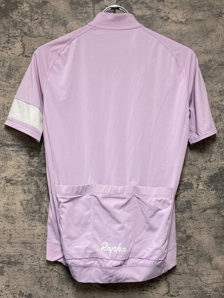 KN404 ラファ Rapha CORE LIGHTWEIGHT JERSEY 半袖 サイクルジャージ 薄紫 S