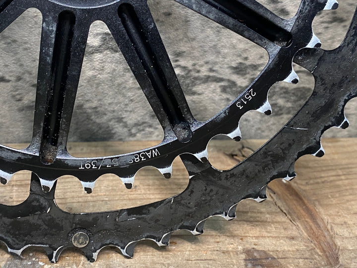 JN623 ホログラム HOLLOWGRAM SPIDERING チェーンリング ダブル 53/39T 10ARM