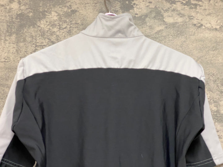 JM827 カステリ CASTELLI ロッソコルサ ROSSO CORSA 半袖 サイクルジャージ グレー M GORE WINDSTOPPER