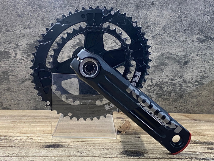 KF889 ローター ROTOR 2INPOWER Q-RINGS パワーメーター クランクセット 165mm 楕円 52/36T Φ30 接続確認済 ※プラグキャップ破損