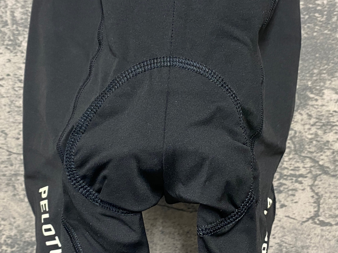 JW769 プロトンドパリ PELOTON DE PARIS Domestique Bib Shorts ビブショーツ 黒 ロゴ黄ばみ S