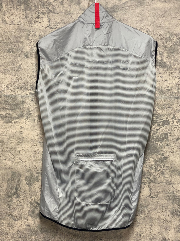 KP869 カステリ CASTELLI サイクルベスト ジレ グレー L