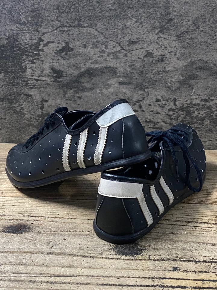 KJ386 アディダス adidas E.MERCKX SUPER ビンディングシューズ 黒 ビンテージ サイズ不明