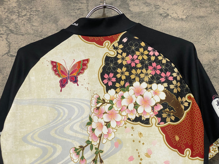 JU136 パールイズミ PEARL iZUMi 半袖 サイクルジャージ L 桜 総柄