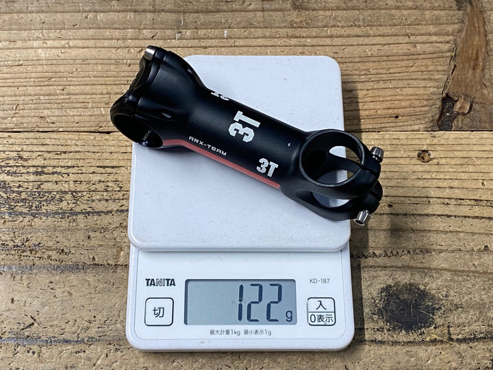 KQ922 3T ARX-TEAM アルミ ステム 100mm 17° Φ31.8 黒 ※ステムボルト1個欠品