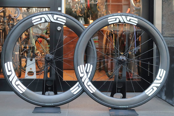 エンヴィ ENVE SES4.5 NEW カーボン チューブレス ホイールセット シマノ12/11S ワイドリム フックレス 鬼ベアリング 【東京南麻布店】