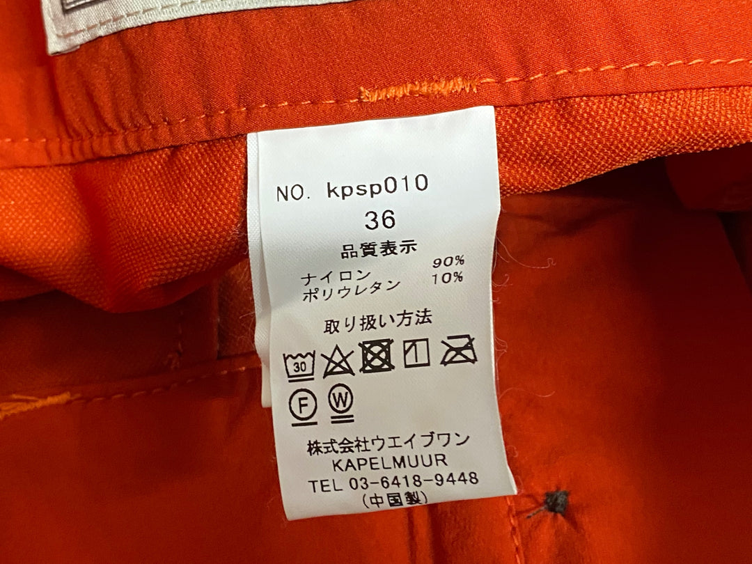 JO892 カペルミュール KAPELMUUR ストレッチショートパンツ オレンジ 36