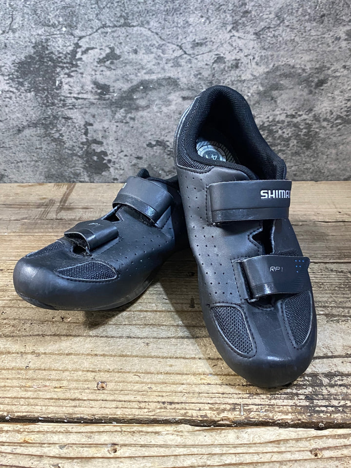KG414 シマノ SHIMANO RP1 SHRP100-S L ビンディングシューズ 3穴 ブラック EU41 ※ペン字あり