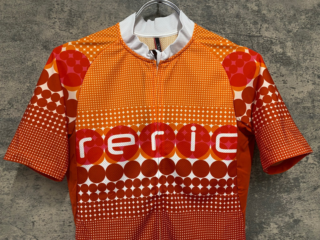 JV967 レリック reric Porca Standerd Jersey 半袖サイクルジャージ オレンジ M