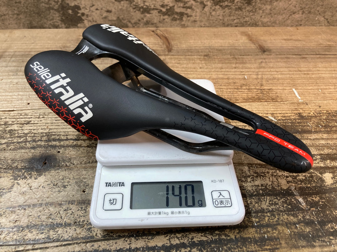 JN514 セライタリア Selle Italia SLR PRO TEAM サドル カーボンレール 130mm ※レールクラックのためジャンク