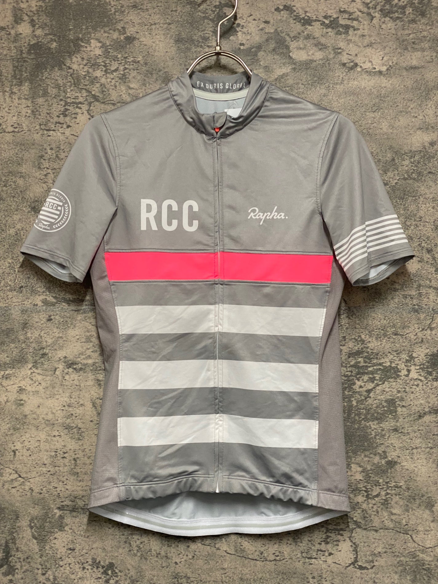 KF597 ラファ Rapha WOMEN'S RCC JERSEY 半袖 サイクルジャージ グレー
