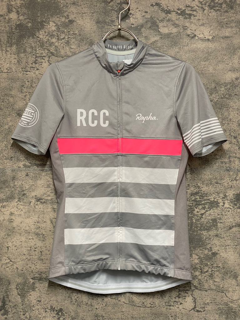 KF597 ラファ Rapha WOMEN'S RCC JERSEY 半袖 サイクルジャージ グレー
