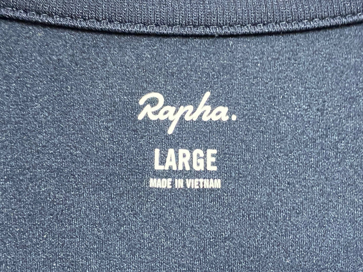 JW287 ラファ Rapha CORE LONG SLEEVE JERSEY 長袖 サイクルジャージ ダークネイビー L 裏起毛