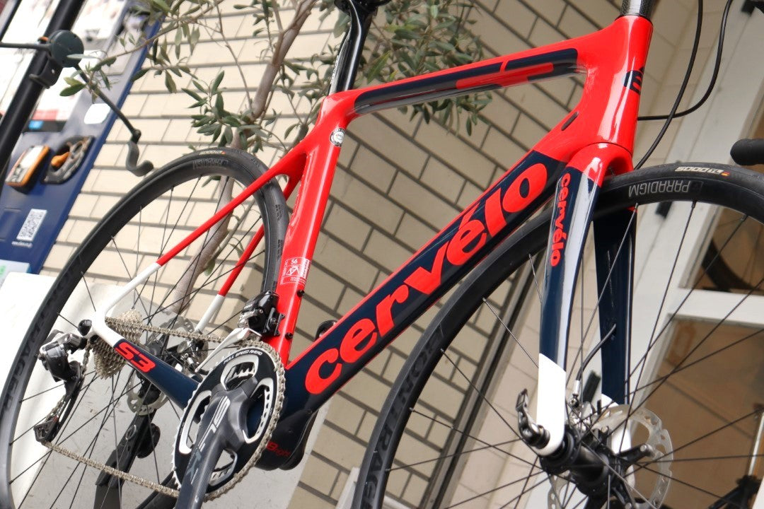 サーヴェロ Cervelo S3 ディスク DISC 2018モデル 56サイズ スラム レッド e-Tap MIX 11S カーボン ロードバイク 【横浜店】